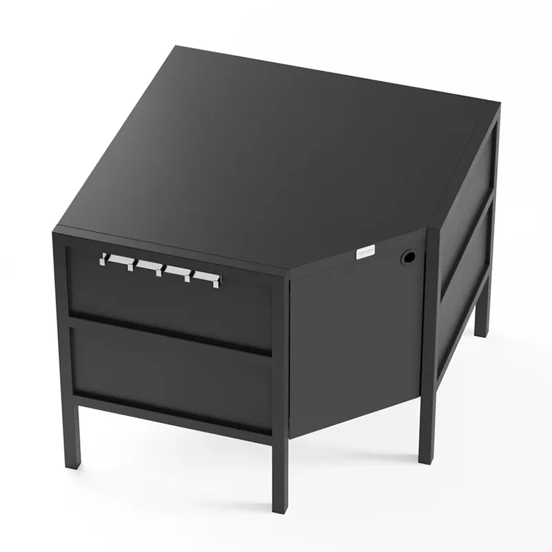 Freistehender Eckschrank für den Außenbereich